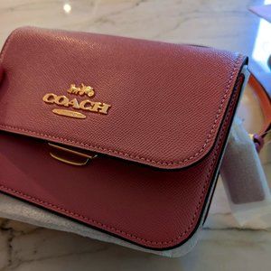 NWT Pink Brynn Flap Crossbody Coach Purse